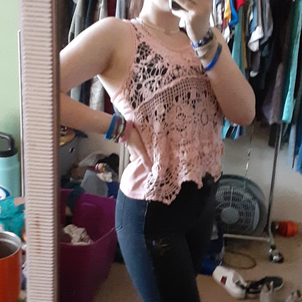 Lace tank top